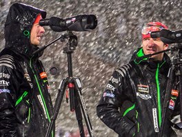 Trenrsk duo Ondej Ryb (vlevo) a Zdenk Vtek bhem sprintu en ve vdskm...