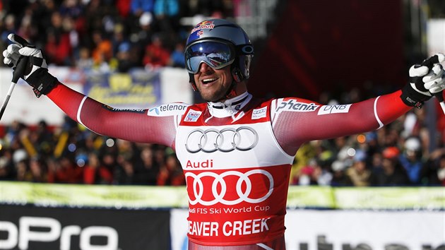 VTZ. Aksel Lund Svindal si v Beaver Creeku pipsal sv tet vtzstv v sezon.