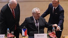 Prezident Milo Zeman zahájíl návtvu Ústeckého kraje setkáním s  krajskými...
