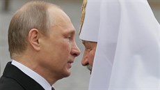 Vladimir Putin a patriarcha Kirill.