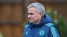 José Mourinho na tréninku Chelsea