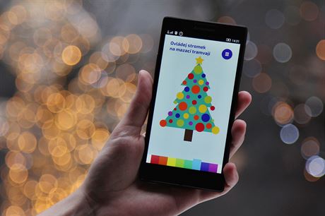 Ovládejte vánoní stromek na mazací tramvaji pomocí mobilního webu
