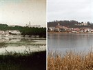 Hluboká nad Vltavou kolem roku 1890 a v souasnosti