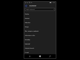 Displej smartphonu Microsoft Lumia 950