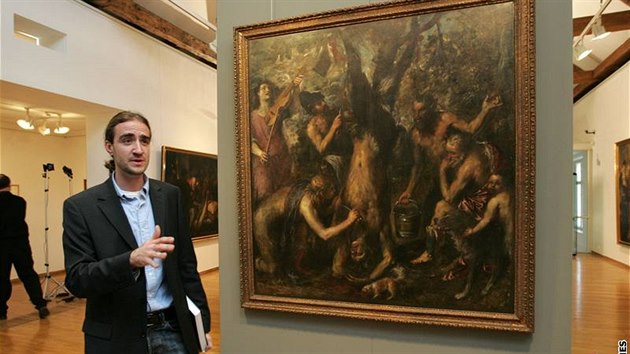 Tizian - Apollo a Marsyas (asi v letech 1550-1576) - z výstavy Luk & lyra (Muzeum umění v Olomouci)