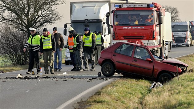 Tragick nehoda na dlninm pivadi u Nan na Plzesku. (11. prosince 2015)