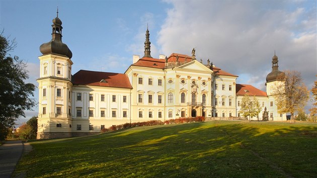 Pohled na olomouck Kltern Hradisko, v nm sdl vojensk nemocnice.