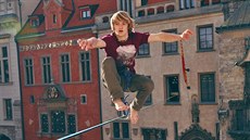 Po prvních pokusech o triky na lajně zafungovalo hecování od kamarádů. „A pak... Po prvních pokusech o triky na lajně zafungovalo hecování od kamarádů. „A pak...
