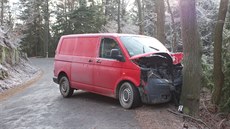 Havarované auto muže, který nebyl k nalezení. Havarované auto muže, který nebyl k nalezení.