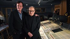 Režisér Quentin Tarantino společně s hudebním skladatelem Ennio Morriconem ve... Režisér Quentin Tarantino společně s hudebním skladatelem Ennio Morriconem ve...