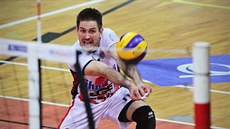 Libero Českých Budějovic Martin Kryštof na příjmu. Libero Českých Budějovic Martin Kryštof na příjmu.
