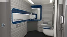 Moderní design mají dostat i toalety, které budou pístupné i vozíkám