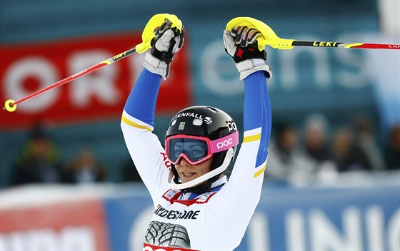 Frida Hansdotterová byla ve slalomu v Lienze nejlepí.