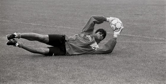 Pavel Srníek na reprezentaním srazu v roce 1995