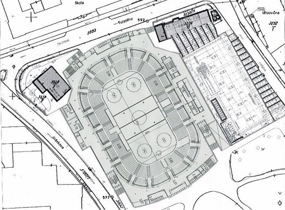 Takto by vypadal Horácký zimní stadion, pokud by msto zvolilo alternativu s tribunami k sezení.