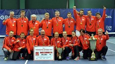 Tenisté Prostějova se radují z osmého titulu v řadě. Tenisté Prostějova se radují z osmého titulu v řadě.