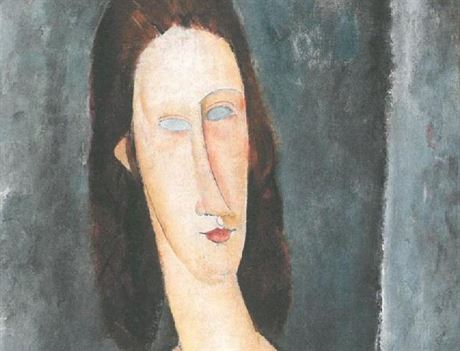 Amedeo Modigliani: Portrt Jeanne Hbuternov (Modr oi), 1917