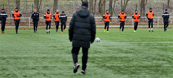 Fotbalisté Hradce Králové na zaátku zimní pípravy.