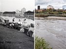 Kolín - kolem roku 1890 a dnes