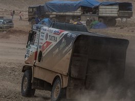 Tatra pilotovan Martinem Kolomm na trati Rallye Dakar 2016.