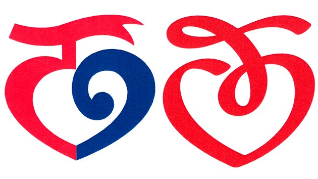 Star (vlevo) a nov logo Uherskho Hradit
