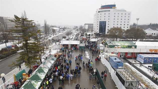 V Brn zaaly dlouho oekvan Hokejov hry (3. ledna 2016).
