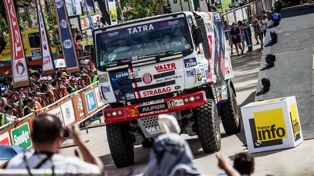 Jaroslav Valtr, Josef Kalina, Ji tross a jejich Tatra na startu Rally Dakar