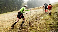 Karel Axmann ve stoupání na trase SkyMarathonu Perun 2015. Karel Axmann ve stoupání na trase SkyMarathonu Perun 2015.