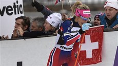 Ingvild Östbergová na trati klasické desítky na Tour de Ski