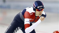 Martina Sáblíková na trati 3000 metrů na ME ve víceboji v Minsku Martina Sáblíková na trati 3000 metrů na ME ve víceboji v Minsku