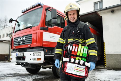 Hasi Jaroslav Hocko z Varnsdorfu vymyslel speciální branu, v ní jsou uloené...