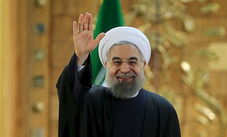 rnsk prezident Hassan Ruhani (17. ledna 2016).