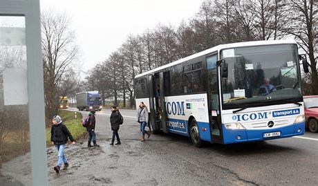 Autobusy na vesnicích vyuívají zejména koláci. Ilustraní foto