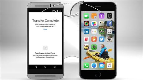Move to iOS umouje snadný pesun kontakt, zpráv i fotek z telefonu s...