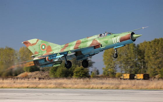 Letoun MiG-21 bulharských vzduných sil