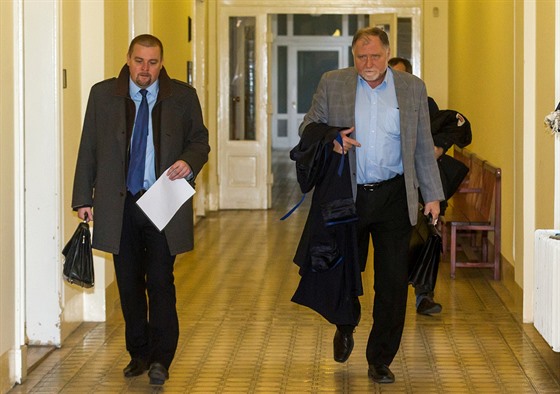 Advokát Tomá Sokol dorazil k soudu bez svého klienta Marka Dalíka (15. ledna...