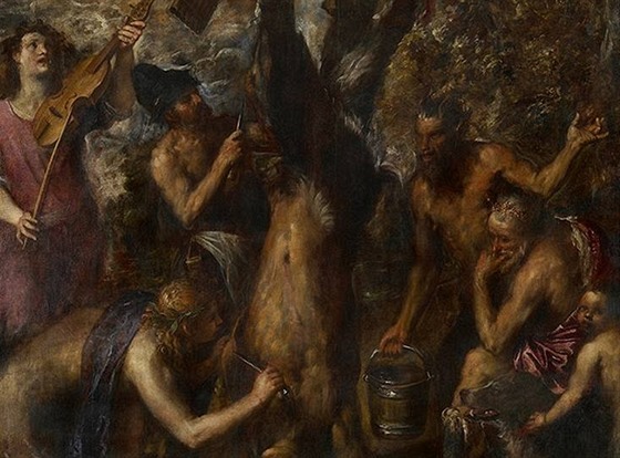 Tizianv obraz Apollo a Marsyas vystavují v Olomouci.