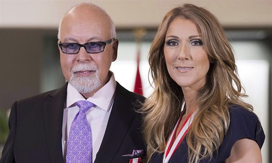 René Angélil a jeho manelka Céline Dion (Quebec, 26. ervence 2013)