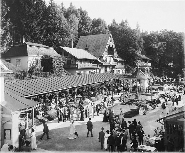 Luhaovice na snímku z roku 1910.