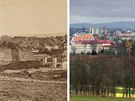 Srovnání historické a aktuální fotografie
