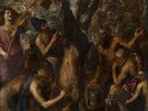 Tizian Vecelli - obraz Apollo a Marsyas