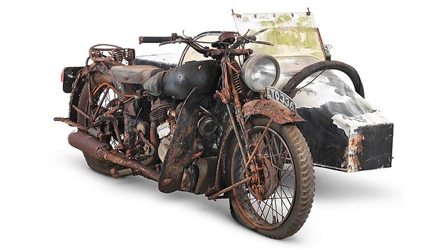 1938 Brough Superior 982cc SS80 Project with Petrol Tube Sidecar. Odhadovan prodejn cena 790 tisc - 1,2 milionu K