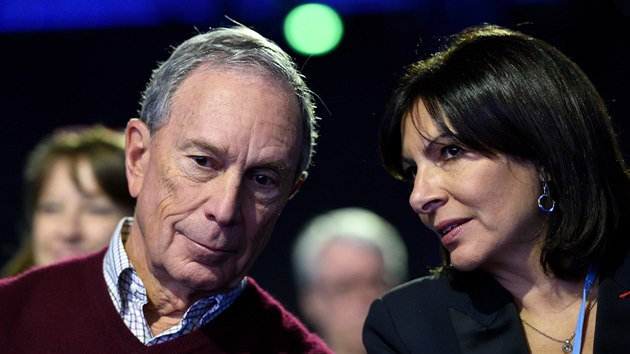 Michael Bloomberg s se starostkou Pae Anne Hidalgo.