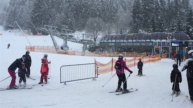 Lyovn na Svatm Petru ve Skiarelu pindlerv Mln (14.1.2015).