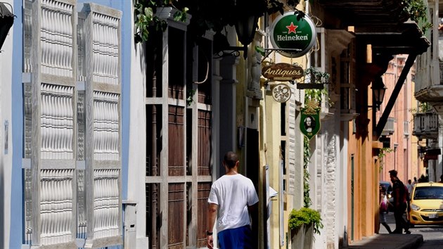 Typick ulice ve starm mst v Cartagen