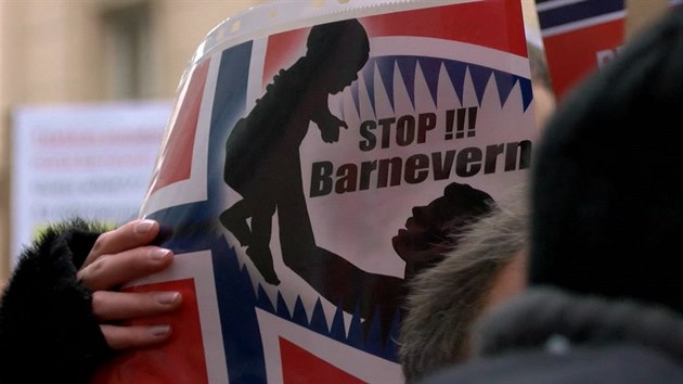 demonstrace proti norskmu Barnevern