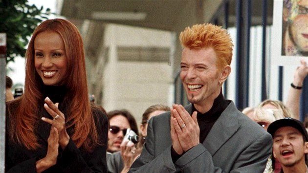 Iman a David Bowie (Los Angeles, 12. nora 1997)