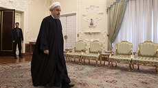 Íránský prezident Hassan Ruhání. (18. ledna 2016) Íránský prezident Hassan Ruhání. (18. ledna 2016)