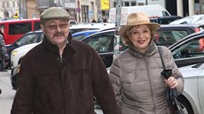 Libuše Švormová s o osmnáct let mladším manželem. (12. ledna 2016) Libuše Švormová s o osmnáct let mladším manželem. (12. ledna 2016)