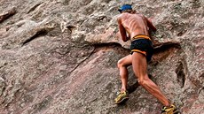 Tony Krupicka v botách La Sportiva. Tony Krupicka v botách La Sportiva.